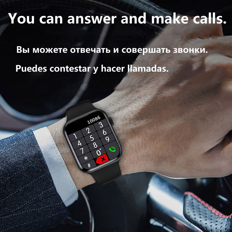 IWO-reloj inteligente Serie 7 para hombre y mujer, accesorio de pulsera con carga inalámbrica, NFC, Bluetooth, llamadas, rastreador de Fitness, Huawei y compatible con iphone, 2022