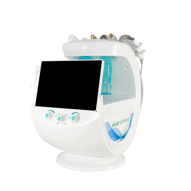 7 em 1 nova máquina facial do jato de oxigênio hidráulico da pele analisar o equipamento da remoção do cravo do dispositivo da casca da água do tratamento