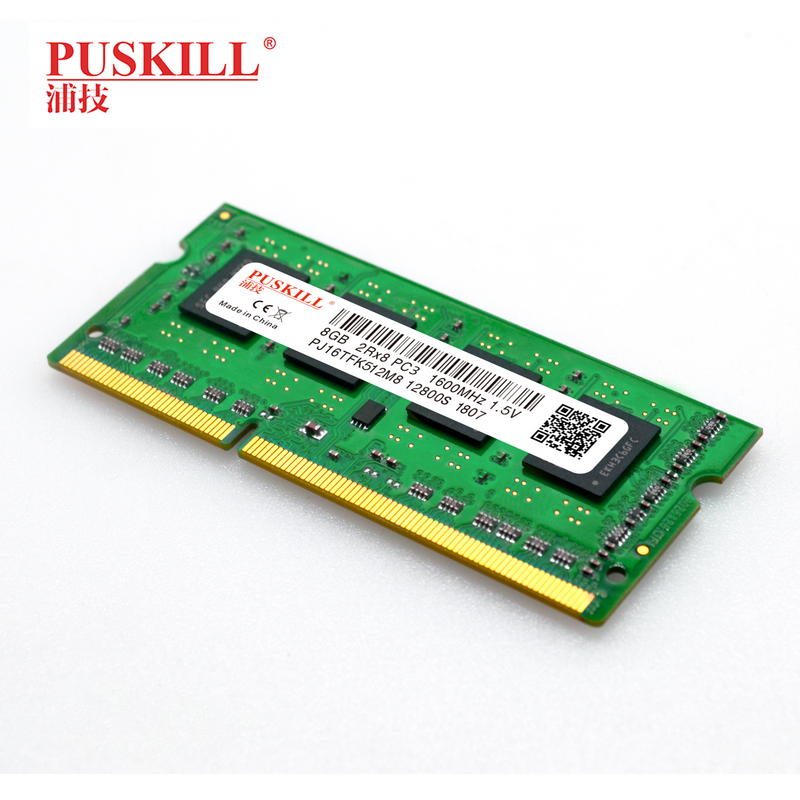 10 Chiếc PUSKILL Laptop Ram DDR3 DDR3L 204pin 4GB 2GB 8GB 1600MHz 1333MHz Notebook memoria Bán Buôn