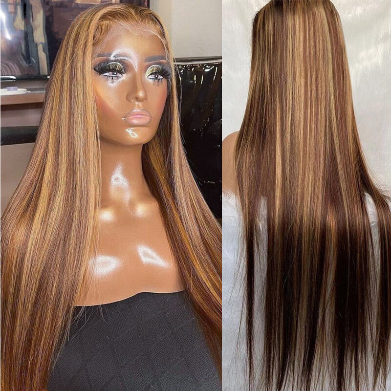 Wyróżnij peruka prosto koronki przodu włosów ludzkich peruk dla kobiet brazylijski 13x 4/13x6 koronki przodu peruka Remy zamknięcie peruka wstępnie oskubane