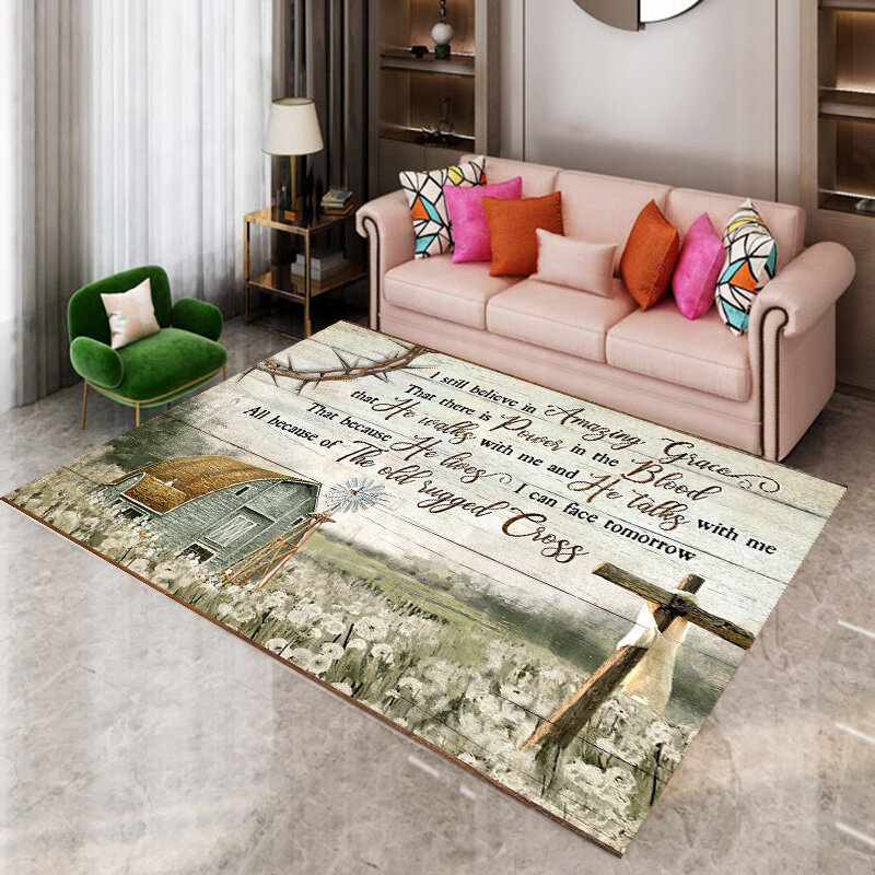 Dio gesù leone tappeto aereo tappeti pavimento per soggiorno decorazione grande Area tappeto s camera da letto tappeto auto casa soggiorno