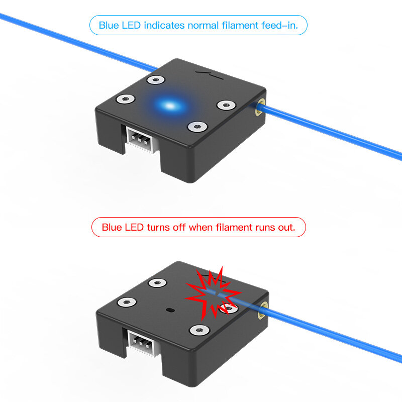 Dispositivo de detecção de filamento run-out sensor kit creality impressora 3d peça para Ender-3 Ender-3Pro Ender-3Max Ender-6 série cr