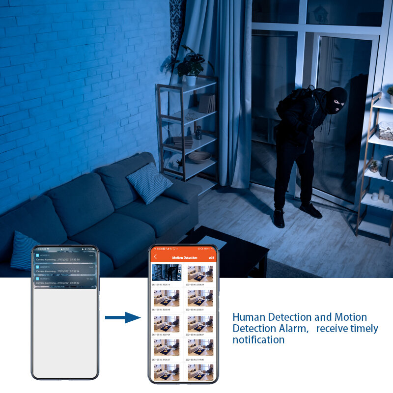 HD Mini Camera Loop Recording Security Protection Surveillance Camera WiFi Video PIR Action Smart Home Audio Recorder Sensor Cam