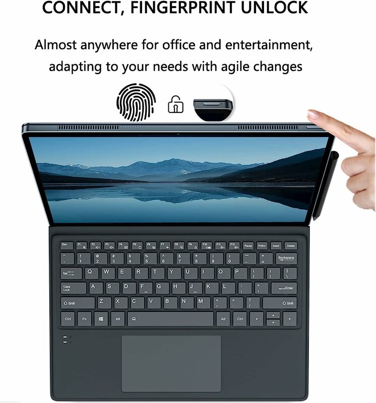 Casing Laptop 2 in 1 12.6 inci 16GB RAM 512GB Core i7 1165G7 2160x1440, casing Tablet PC layar sentuh dengan pena Keyboard