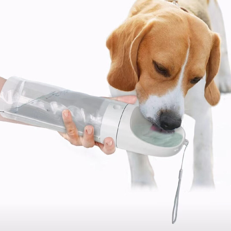 Botella de agua plegable portátil para perros grandes, taza de agua transparente para exteriores, viaje, entrenamiento, hervidor de agua, 1L/1.5L
