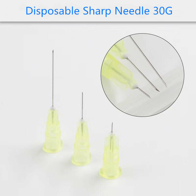 Meso Needle 34G 1.5/2.5mm Sterile Lip Needles for HA Acid Hyaluron Pen Syringe Remove Wrinkle Tool