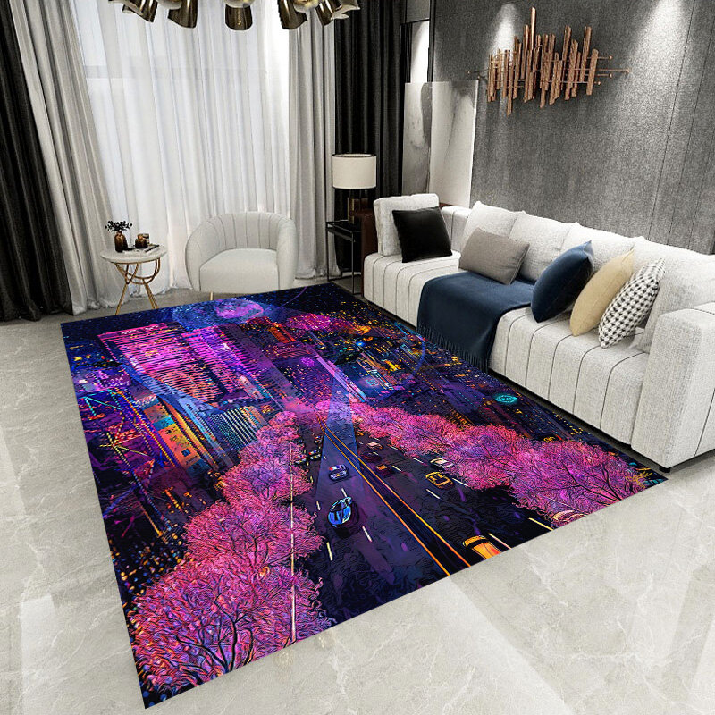 Space astronauta dywan salon antypoślizgowe miękkie dywaniki Galaxy Striped wydrukowano Home sypialnia przedpokój dekoracja mata podłogowa
