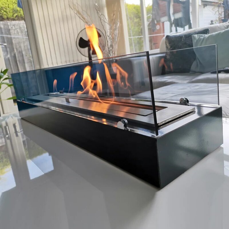 Zen Decoratieve Kwaliteit Geurloos Rookloze Bioethanol Haard Desktop Fire Flame Kleine Scandinavische Grote Decoratie