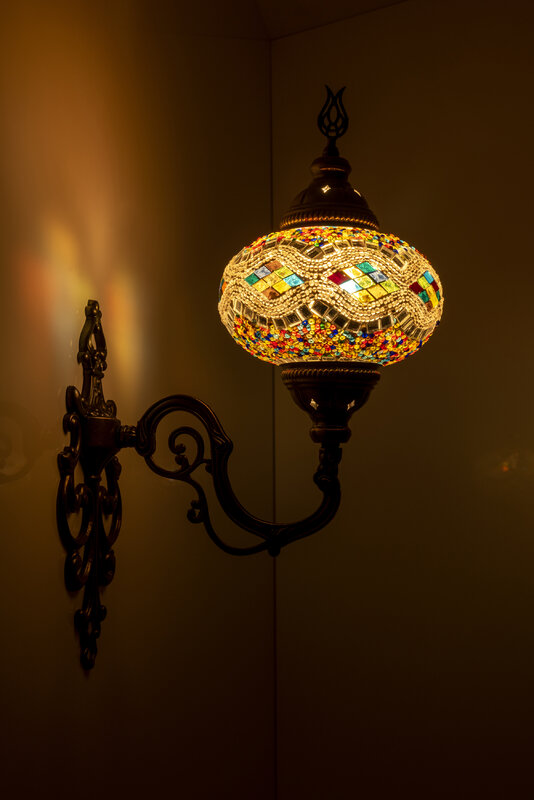 Lámpara de mesa de mosaico mediano Macarer de edición limitada tipo de proceso de 1 pieza: mosaico de mano pura diámetro de sombra: 17 cm de diámetro W
