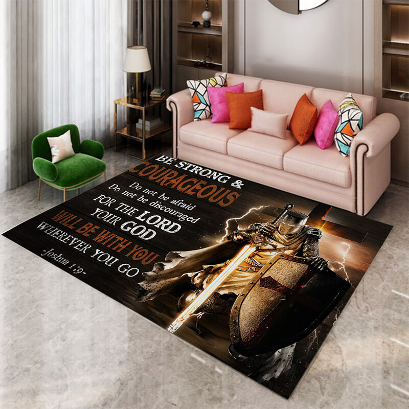 God Jesus Lion Rug Airplane Carpets Floor for Living Room Decoration Large Area Rugs Bedroom Carpet Cars Home Living Room