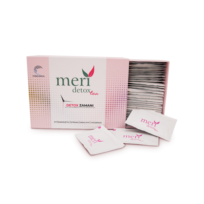 Meri tea mixed herbal tea-1 box 60 sachets detox EXP:2025 From Turkey