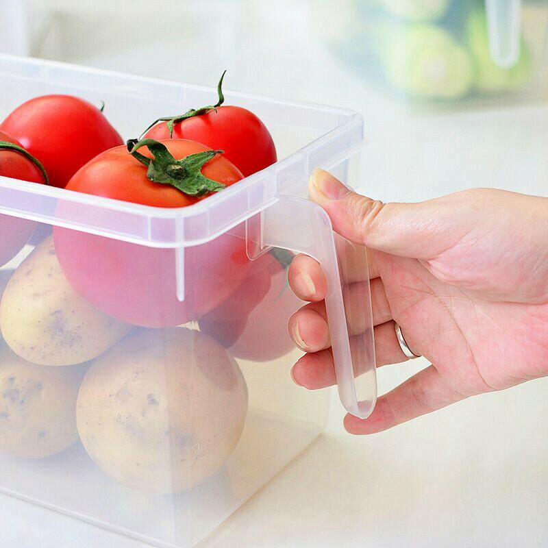 Küche Lagerung Box Transparent Abgedeckt Kunststoff Mit Griff Ei Lebensmittel Erhaltung Sonstiges Getreide Lagerung Box Hause
