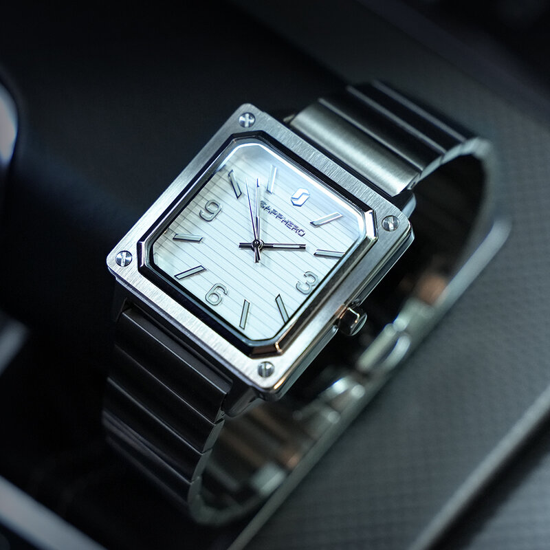 SAPPHERO Reloj para mujer Movimiento de cuarzo Acero inoxidable 30M Reloj de pulsera resistente al agua Reloj elegante de moda para mujer