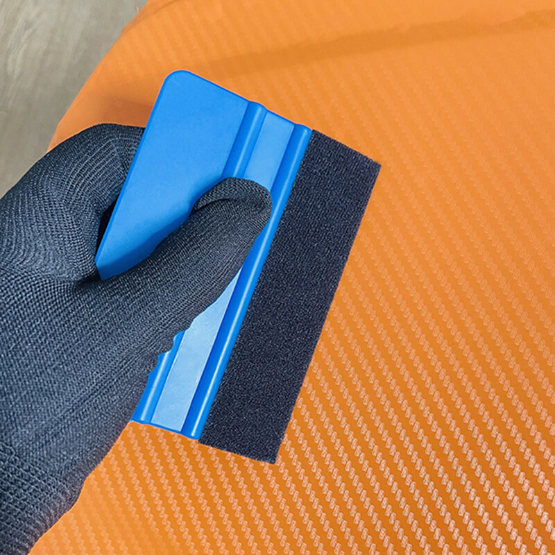 Tofar 10 pçs filme de fibra carbono raspador vinil carro embrulho tecido feltro rodo de borracha acessórios auto janela matiz envoltório ferramenta limpeza