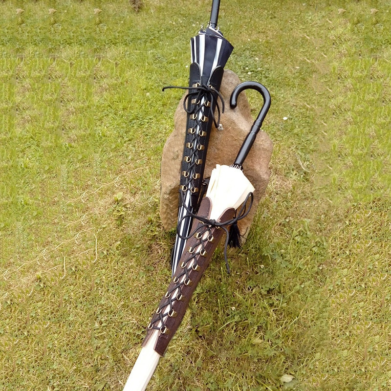 Medievale Lolita ombrello guaina copertura regolabile cinturino fondina Festival rinascimentale uomo donna Larp accessori Cosplay puntelli