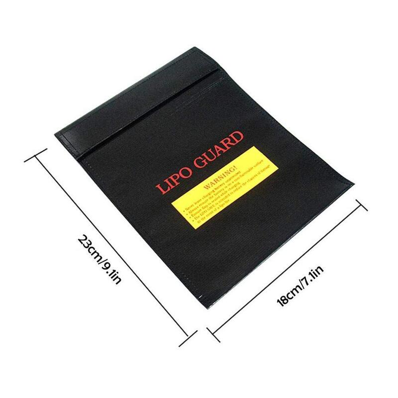 Fireproof File Bag Lithium Battery Safety Bag RC Battery Fireproof Explosion-Proof Waterproof Portable Bag 18*23cm