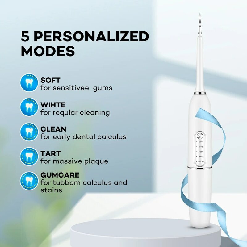 Elektryczny środek do czyszczenia zębów Dental Calculus Remover przybory do czyszczenia zębów wybielanie zębów irygator usuń skaler tatarski pielęgnacja zębów