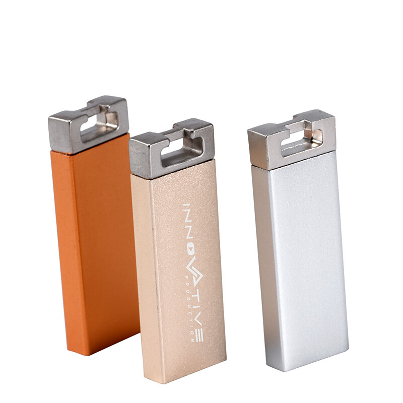Support LOGO customized micro USB 2.0 flash drive flash drive 128GB / 64GB mobile drive metal memory stick U disk birthday gift