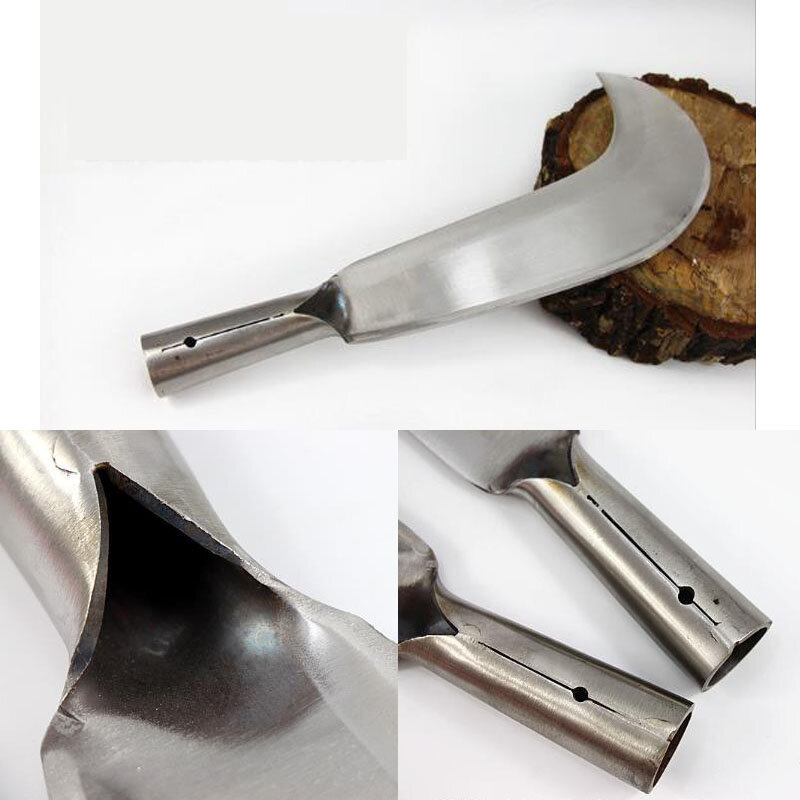 2 sztuk sierp rolniczy chrom stalowy przyrząd do cięcia drewna koszenie drzewa nóż ręczny mangan prosty nóż i maczeta nóż