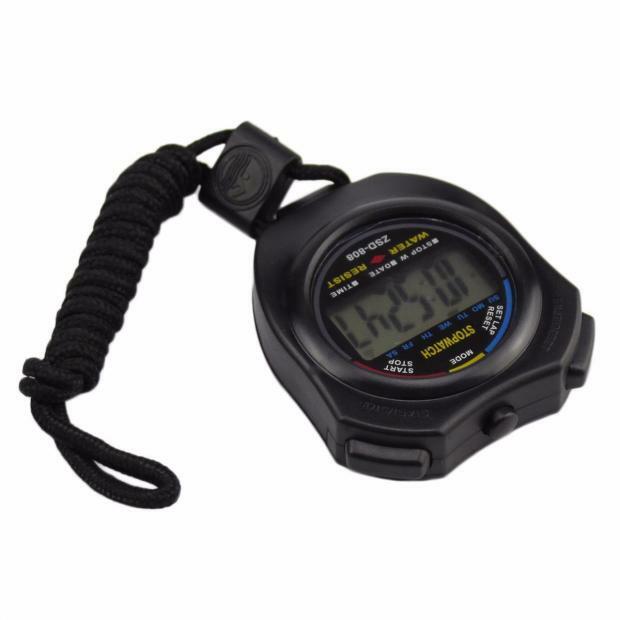 Stopwatch Penghitung Waktu Olahraga Tahan Air Digital Lcd Stopwatch Penghitung Waktu Chronograph Alarm Olahraga Penghitung Waktu Dapur