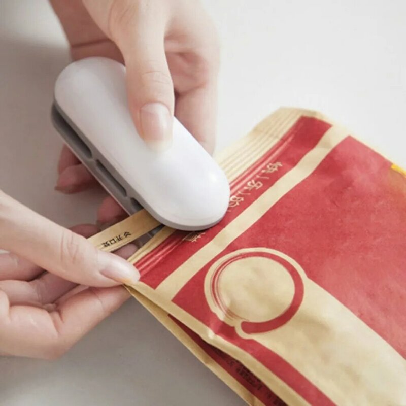 미니 휴대용 식품 실러 기계 휴대용 식품 스낵 포장 진공 비닐 봉투 열 밀봉 기계 닫기 캐퍼