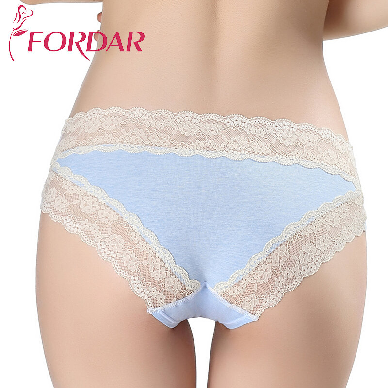 Underwear Women Sexy Lace plus Color Cotton Hollow out /Mesh lithe Panties Breathable Mid Waist Panty