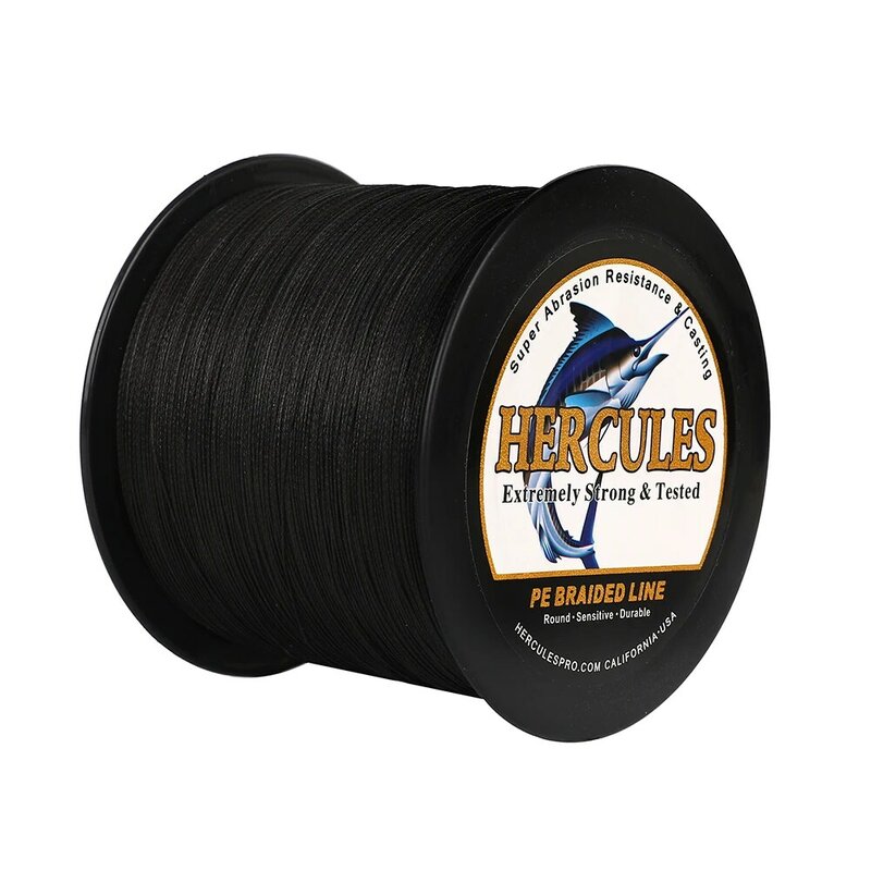 Hercules Braided Fishing Line 8 Strands 300m 500m 1000m Boat Sea Saltwater Cost-Effective Super PE US Local Free Shipping