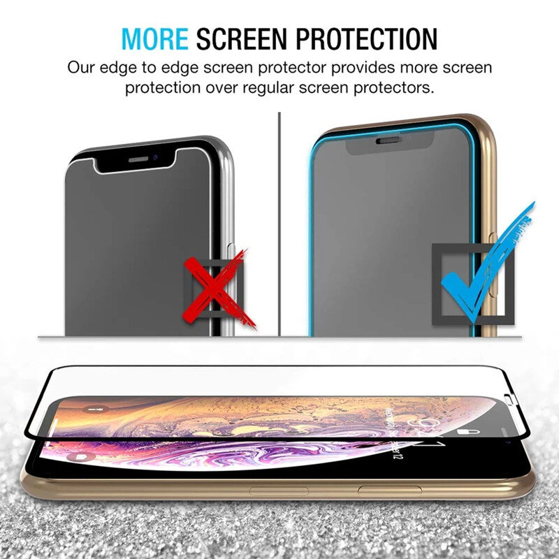 1-5 PCS 9D Tempered Glass for IPhone 12 13 Mini 7 8 6 6S Plus XR X XS Max SE2020 Screen Protectors For iphone 13 12 11 Pro Max