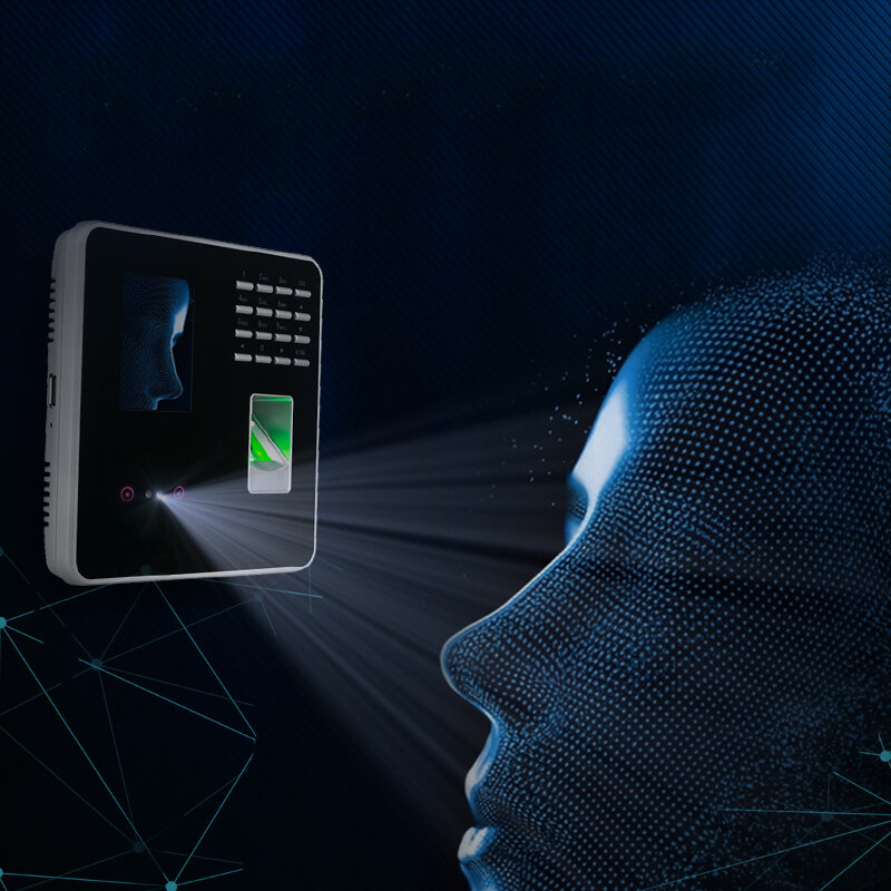 Zk bk100 tcp/ip usb biométrico de impressão digital reconhecimento facial comparecimento do empregado máquina relógio dispositivo gravador
