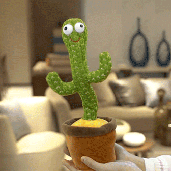 Jouet en peluche danse Cactus, charge USB, secouez le Cactus parlant, belle poupée éducative d'enfance, jouet répétiteur en peluche, cadeau pour enfants