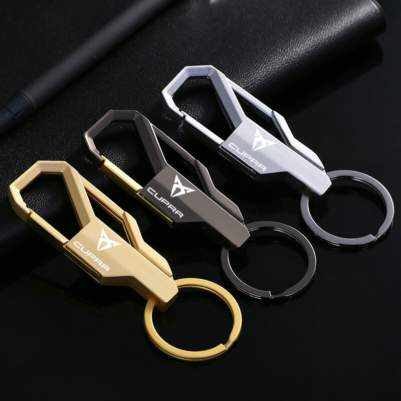 Key Ring Combination Set Metal Keychain Split Ring Key Ring Anti-rust Key  Pendant Carabiner Car Accessories Pendant