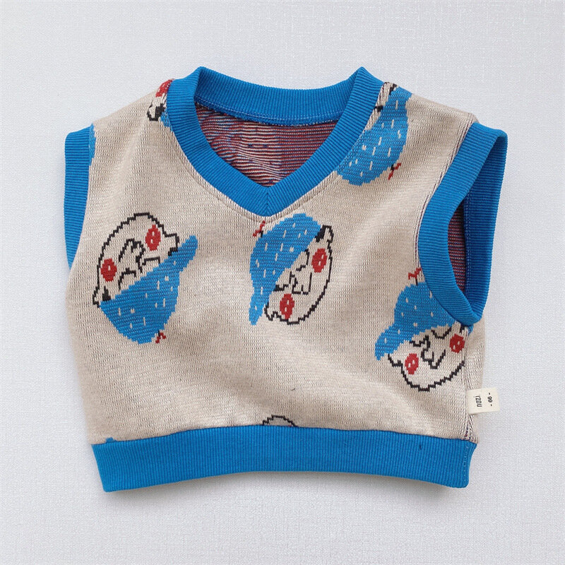Yg crianças conjunto de tricô roupas infantis bebê outono roupas camisola do bebê conjunto 0-3 anos de idade roupas infantis camisola