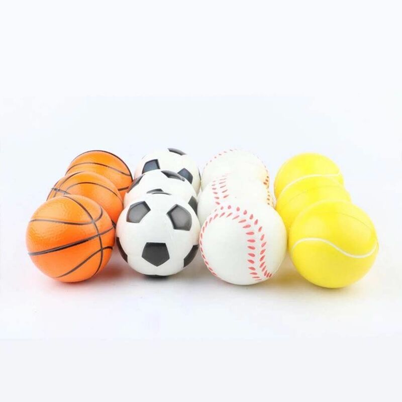 子供のための新しいストレス解消ゲーム,ボールのおもちゃ,柔らかくて絞れる,ボール,空,サッカー,バスケットボール,テニス