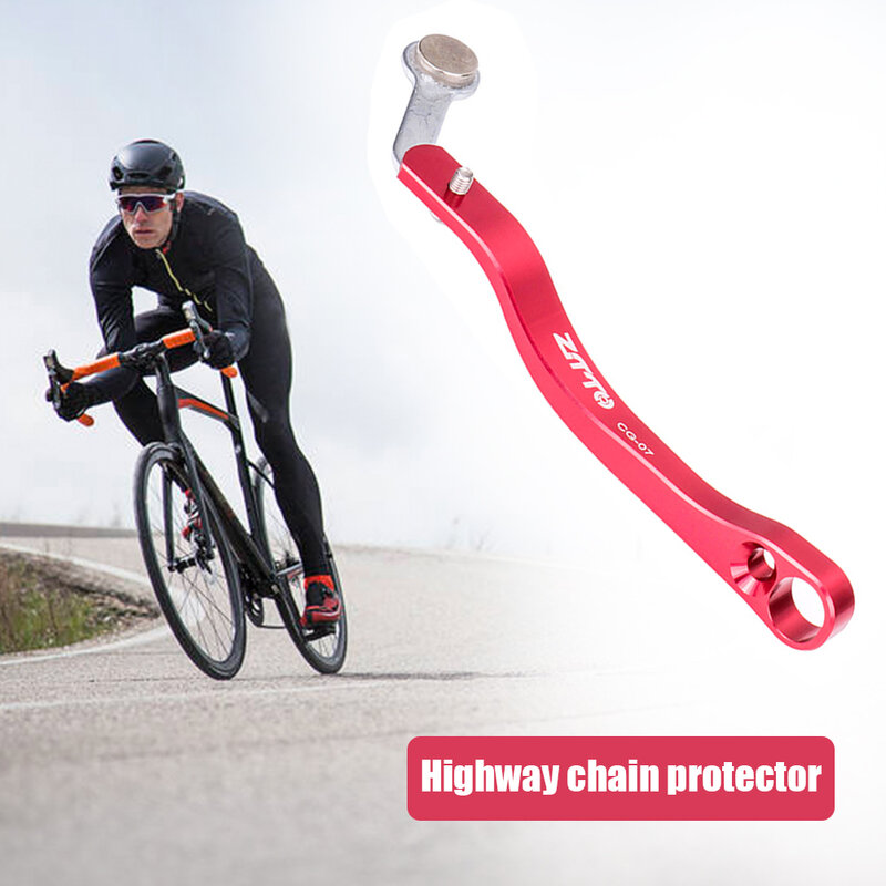 Guida per catena per bici da strada protezione per catena anti-caduta bicicletta da strada fibbia antigoccia stabilizzatore per catena da ciclismo con viti