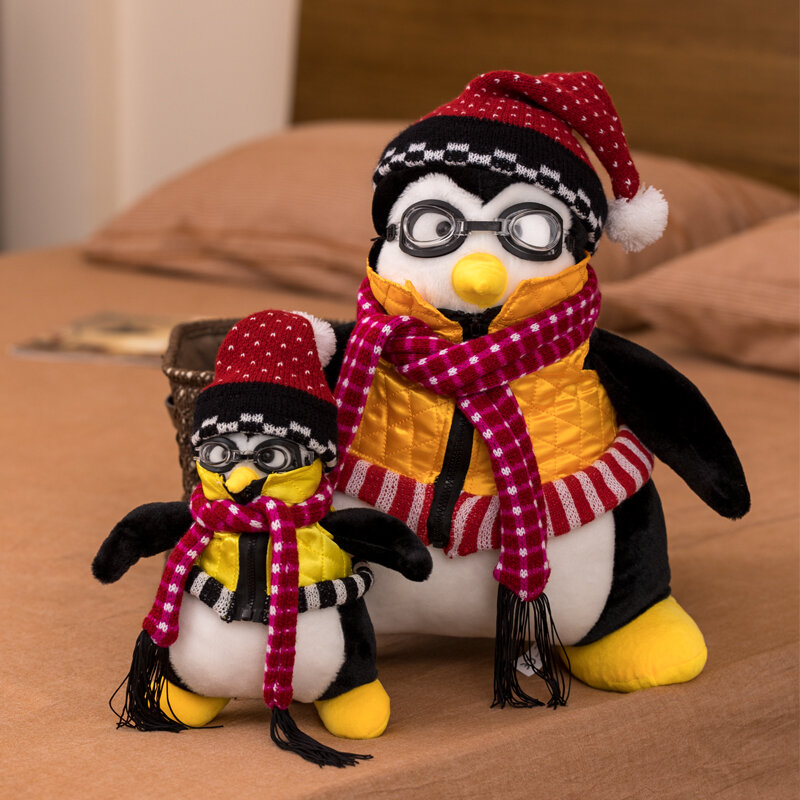 45cm przyjaciele Hugsy pluszowe zabawki Joey's Friend Rachel Penguin nadziewane miękkie lalki słodkie poduszki zwierzęta urodziny prezent dla dzieci
