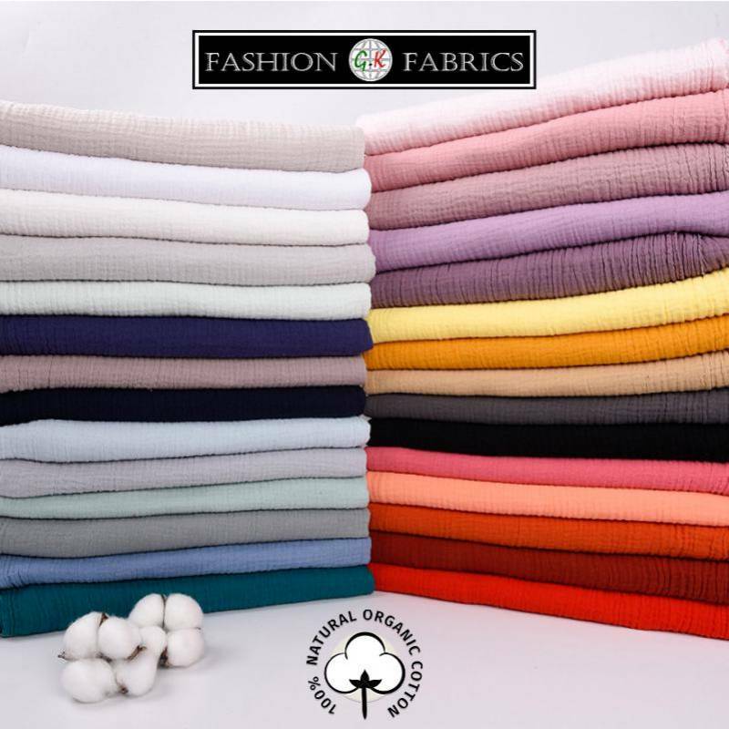 Fabric Half Meter Plain Color 100% Cotton Fabric for Clothes Baby Dresses Sewing Bed Sheet Crib Pillow Cover DIY Sewing Fabrics