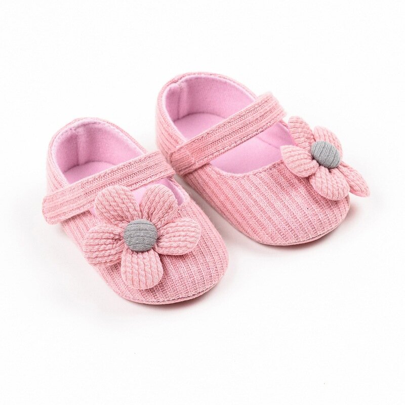 새로운 0-1 세 여성 보물 귀여운 부드러운 미끄럼 공주 신발 아기 신발 활 매듭 유아 신발 신생아 미끄럼 방지 운동화