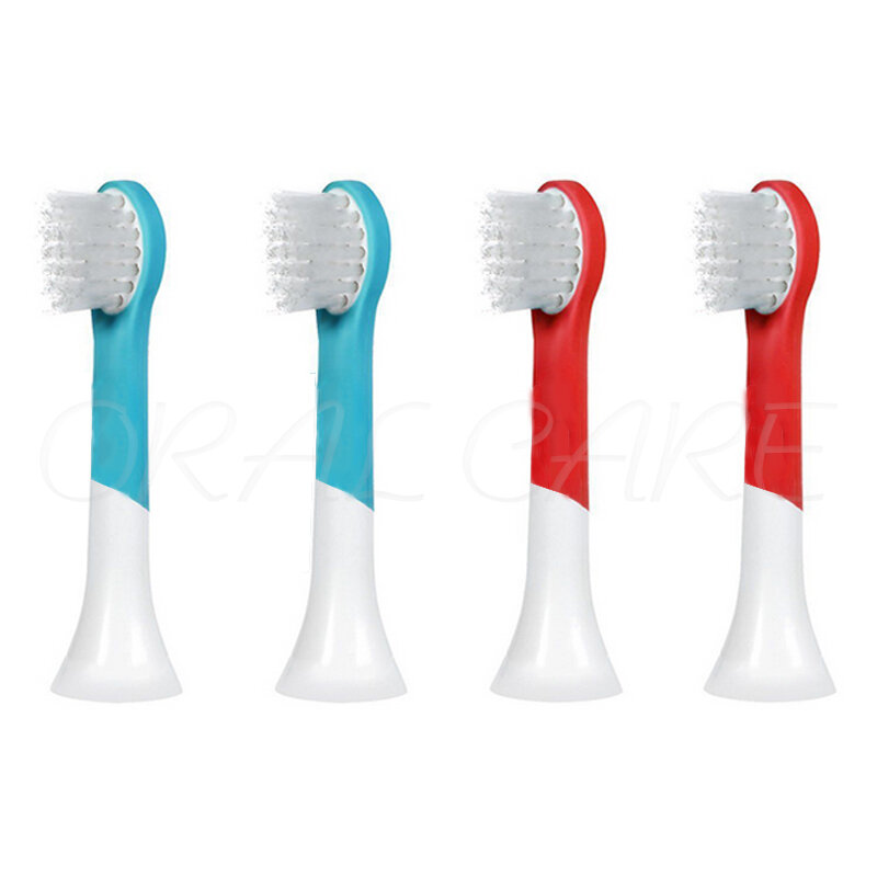 Escova de dentes elétrica de substituição para crianças, Higiene Oral Limpa, Escova Sonic, HX6044, HX6034, HX6032, HX6042, HX6311, HX6330, 4pcs