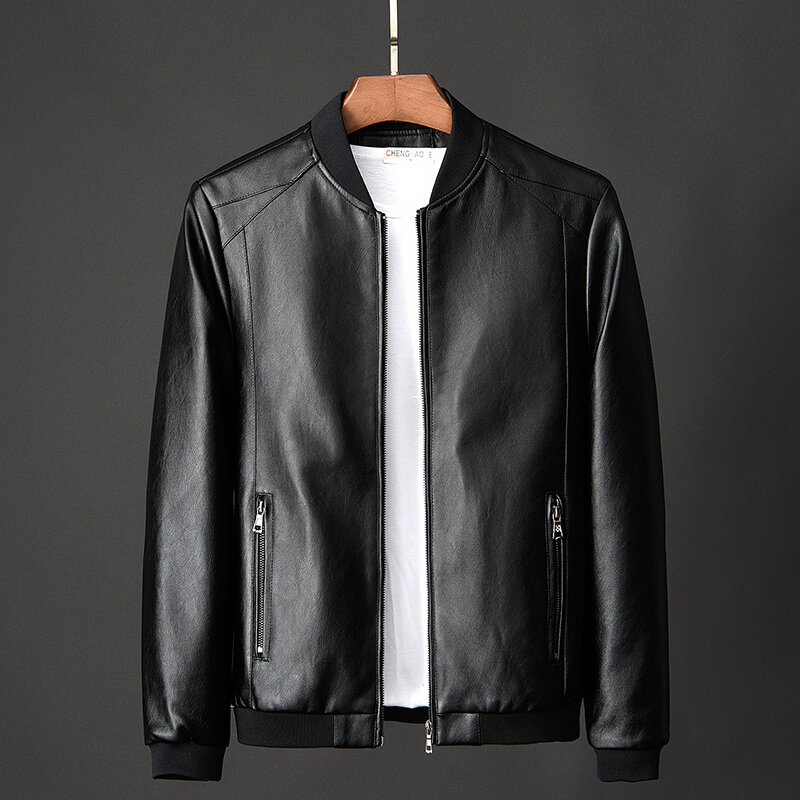 Men's Real Leather Jacket Men Motorcycle winter coat Men Warm Genuine Leather Jackets large size suede casaco