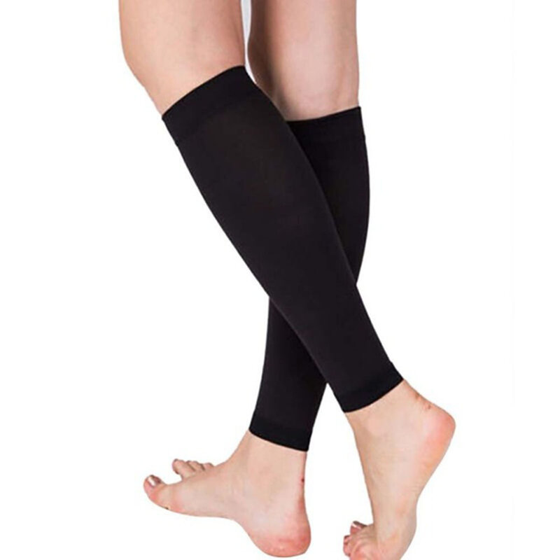 Удобные Эластичные уличные спортивные дышащие Компрессионные носки для облегчения боли до середины икры для бега езды на велосипеде фитне...
