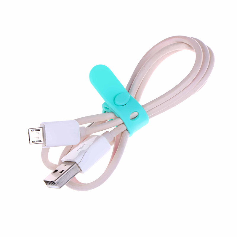 4Pcs Silica Gel Penggulung Kabel Earphone Pelindung USB Ponsel Pemegang Aksesori Packe Penyelenggara Kreatif Aksesoris Perjalanan