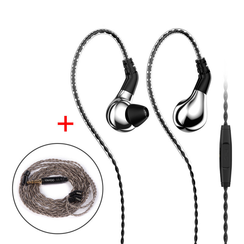 BLON – écouteurs intra-auriculaires à diaphragme en carbone 10mm, casque d'écoute HIFI DJ Sport, oreillettes détachables, câble AK à 2 broches