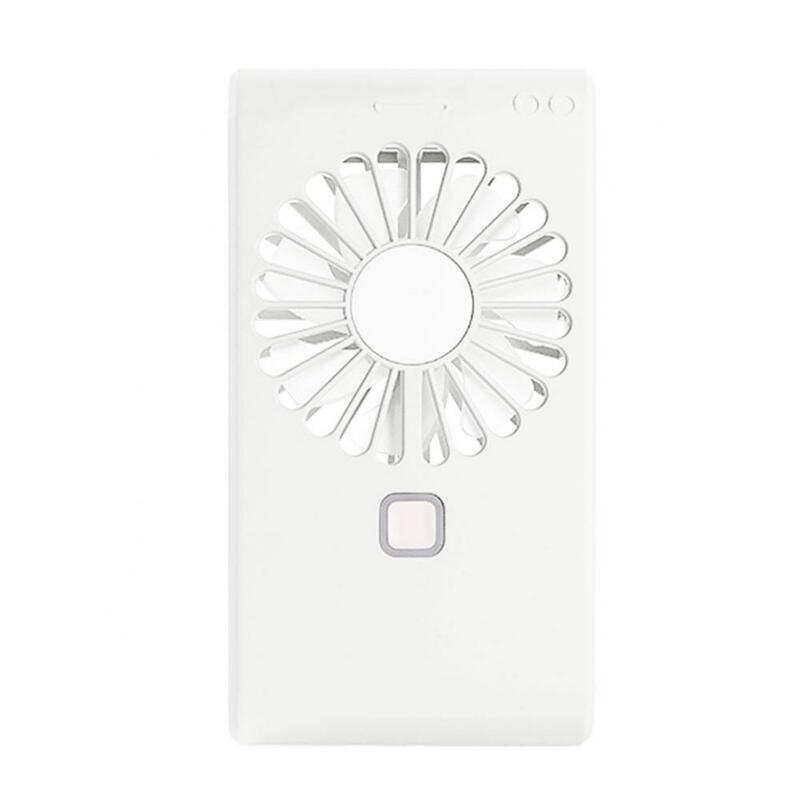 3 regulacja prędkości wiatru Mini wentylator kształt telefonu przenośny wentylator ładowania USB z stojak na kosmetyki lustro łatwe do przenoszenia dla Outdoo
