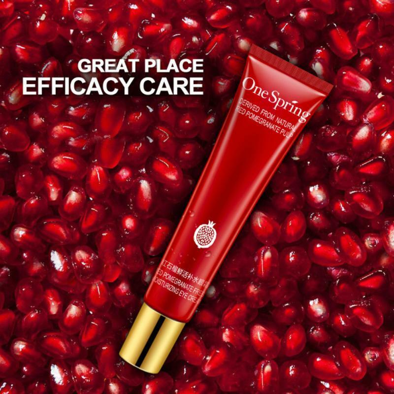 สาขาฤดูใบไม้ผลิสีแดงทับทิมสดHydrating Eye CreamเจือจางEyeเส้นDark Circles Essenceแน่นEye Area skin Care