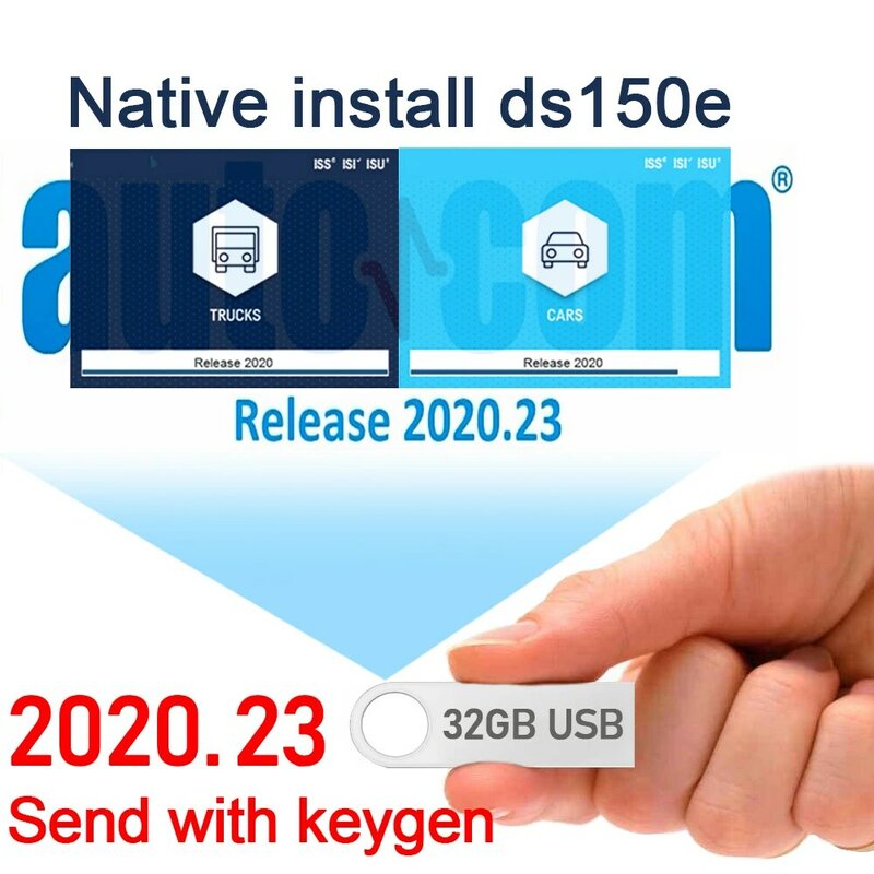 Delphis – logiciel de diagnostic de voiture ds150e 2020.23, scanner de camion, avec keygen, lien USB, autocoms, 2020