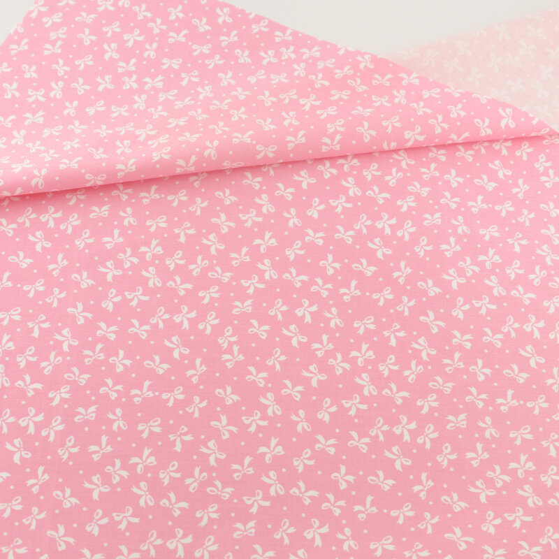 Teramila-tela de algodón rosa para edredón y flores, ropa de cama para niños, 40x50cm, 5 unidades
