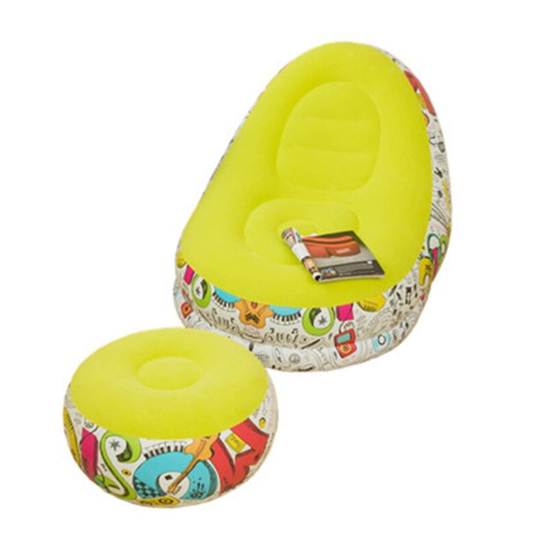 Canapé gonflable inclinable de Style Graffiti D0AD, fauteuil paresseux avec combinaison de pédales