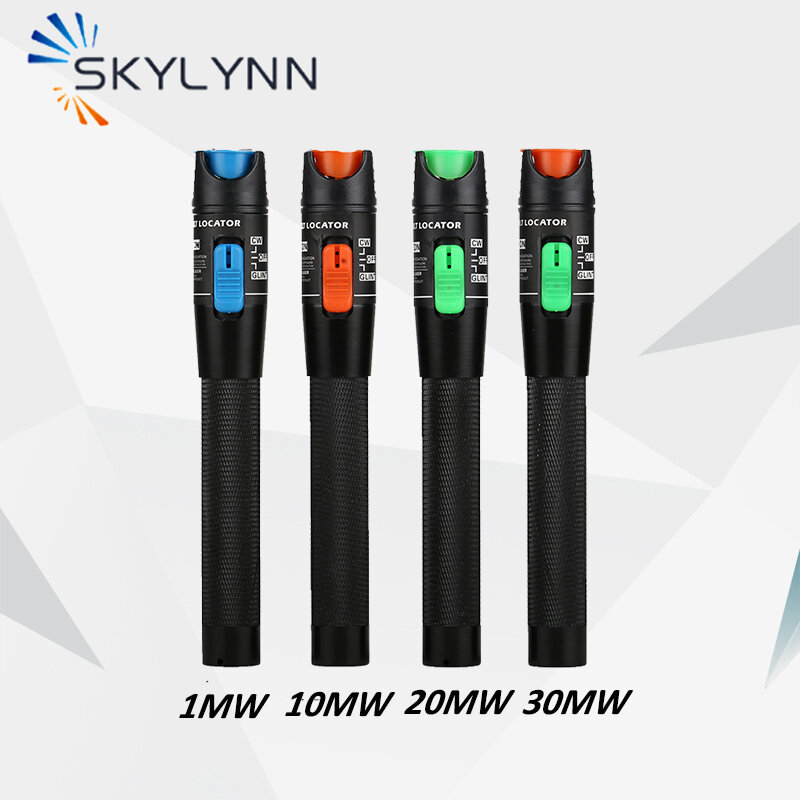 High Quality Pen Type Lasser VFL Test Tools , 5-30km Range Fiber Optic Cable Visual Fault Locator Test Equipment