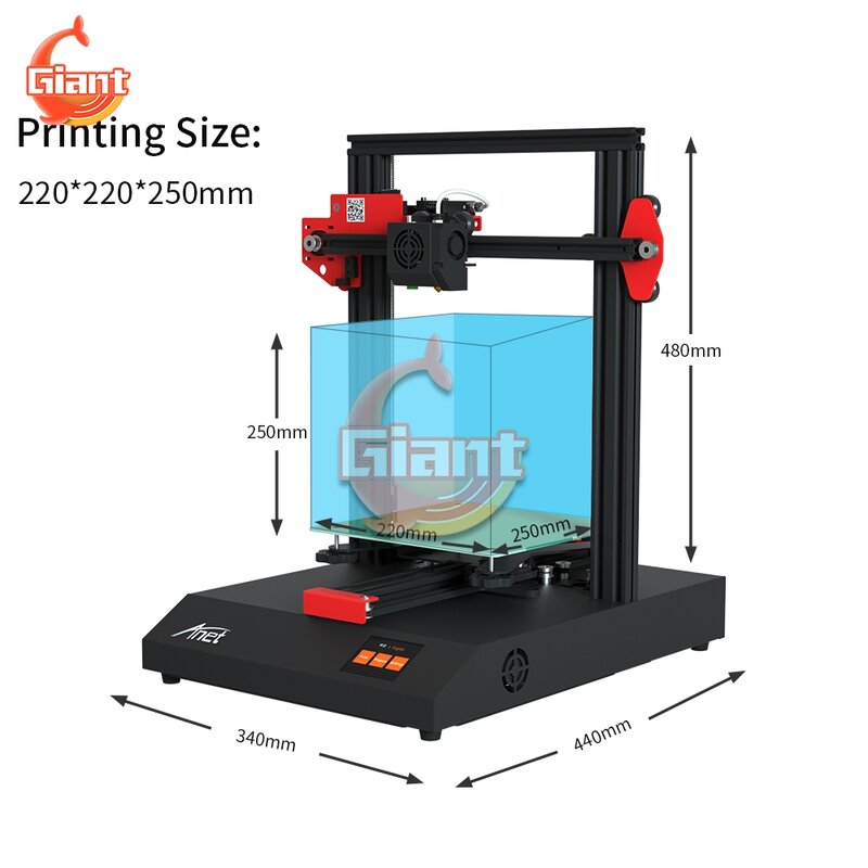 3D Printer DIY New Updated Anet ET4 High Precision Metal Integrated 3D Printer TMC2208 Step Driver Impressora Low Loisy Printer