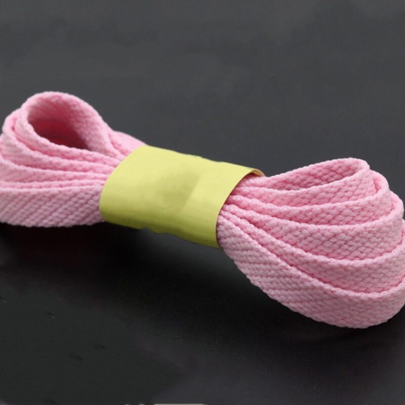 1pair 120/130/140/160CM Shoelaces Pink Sport Travel Shoelace Classic Jelly Color Flat Polyester Shoe Laces Girl Shoe Strings